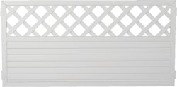 T&J LIGHTLINE Kunststoff Zaun Ranki 1800 x 900 mm, weiß