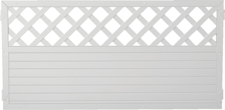 T&J LIGHTLINE Kunststoff Zaun Ranki 1800 x 900 mm, weiß