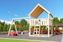 Vorschaubild Akubi Kinderspielturm Luis mit Doppelschaukelanbau