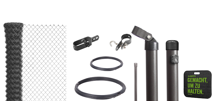 Alberts® Maschendraht Komplettset zum Einbetonieren