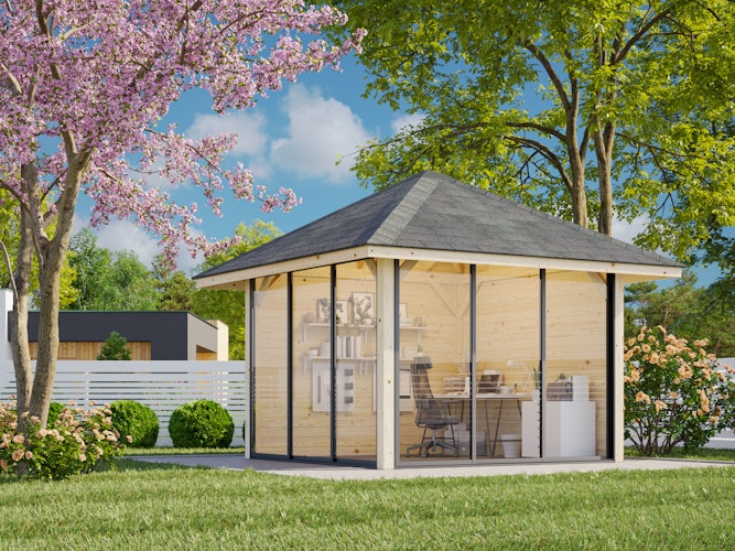 Palmako Pavillon Bianca 8,3 m2 Set 201 Slide - 28 mm