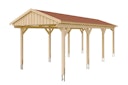 Vorschaubild Skan Holz Fichtelberg - Satteldach Einzelcarport Breite 317 cm