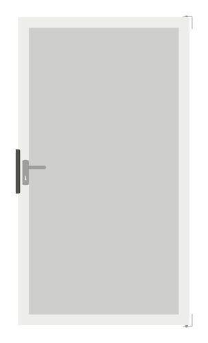 GroJa Ambiente Einzeltor 100 x 180 cm mit Alurahmen EV1