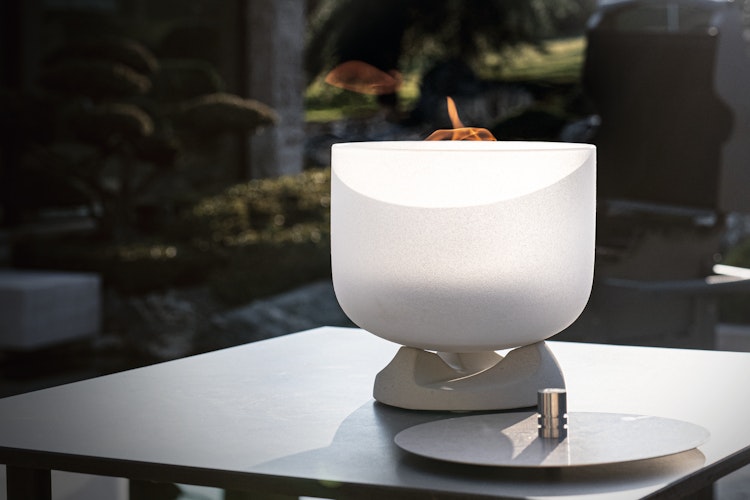 QFlame Feuerschale Set Table Concrete Ø 20 cm