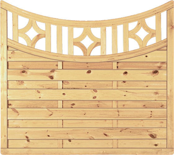 T&J ANTIKZAUN-Serie Doppelbogen II 180 x 160/140 cm