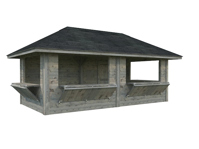 Palmako Kiosk Bianca 16,6 m² Set 112 - 28  mm