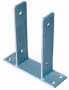 Vorschaubild T&J Pfostenträger zum Aufschrauben 9 x 9 cm feuerverzinkt