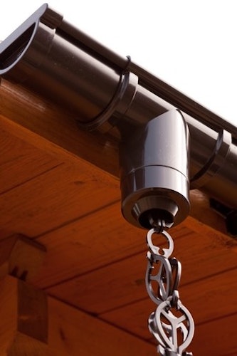 Regenablaufkette braun