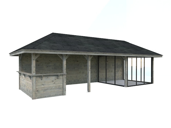 Palmako Pavillon Bianca 24,9 m² Set 216 Slide - 28 mm