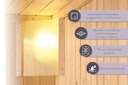 Vorschaubild Karibu Saunaleuchte Premium