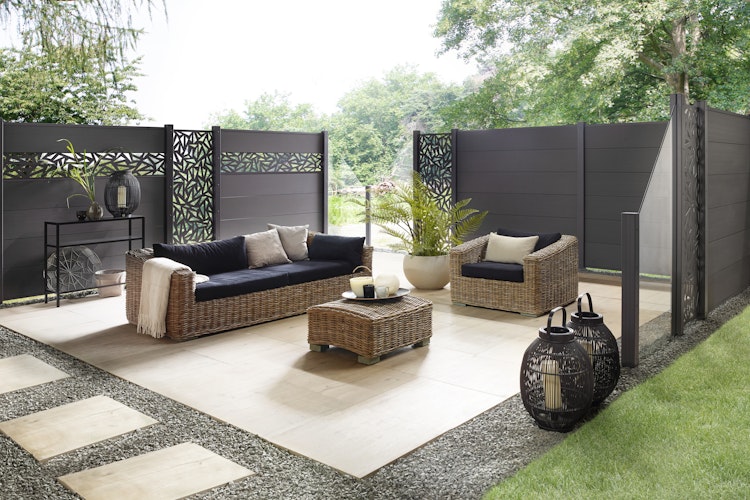 TraumGarten System WPC XL Zaun-Set