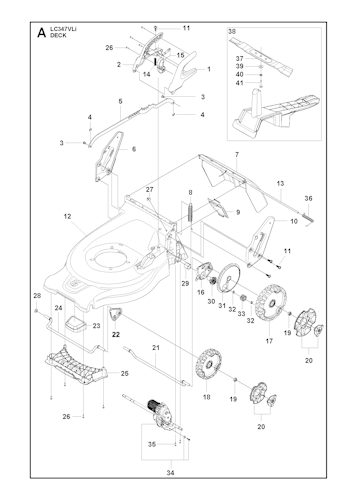 Husqvarna Rasenmäher gelegentliche Nutzung 967663001 LC 347VLi