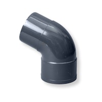 Fallrohrbogen 67° DN 80 dunkelgrau