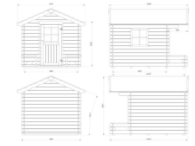 Palmako Kinderspielhaus Stina 3,1 m²