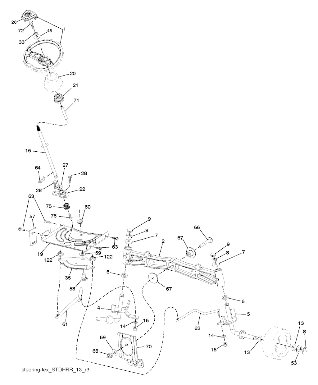 Explosionszeichnung Ersatzteile