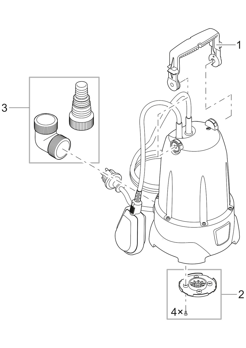 Explosionszeichnung Ersatzteile