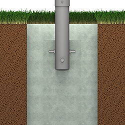 Biohort Pfosten/Steher für Sichtschutz-System