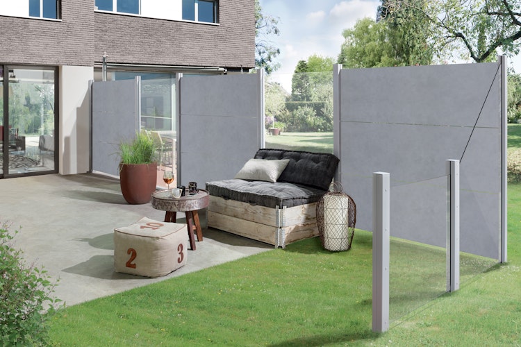 Traumgarten SYSTEM Board Keramik XL Zaunfeldset 1800 x 1800 mm