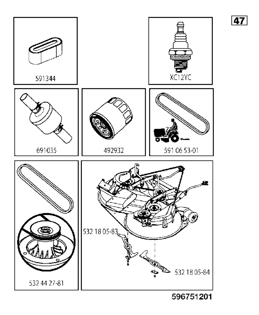 Explosionszeichnung Ersatzteile