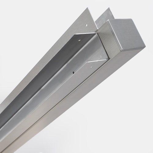 BambusBASIS Modul5 Slimline Eckpfosten Edelstahl 