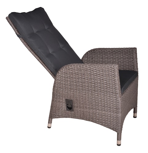 Garden Pleasure Gartenmöbel Set BRAGA 04, Tisch 180 x 90 + 6 Sessel, Polyrattan / Akazie / Kissen 100 % Polyester