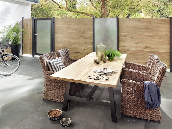 Traumgarten SYSTEM Board Keramik XL Zaunfeldset 1800 x 1800 mm