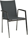 Vorschaubild STERN Stapelsessel NEW TOP, Edelstahl / Textilen Karbon / Alu-Armlehnen Anthrazit