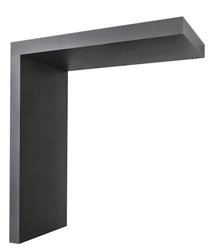 Gutta Rechteckvordach BS Plus 300 Sondermaß inkl. Seitenteil und Briefkasten (neues Modell)