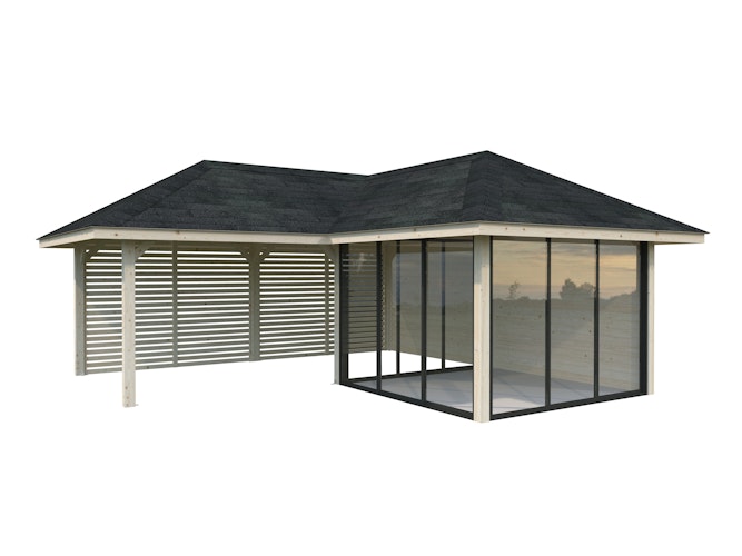 Palmako Pavillon Bianca 24,9 m² Set 211 Slide - 28 mm
