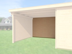 Weka Rückwand für Anbau 295 cm für Designhaus 172 „wekaLine“-naturbelassen