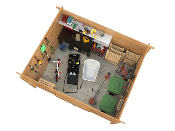 Palmako Gartenhaus Alice 9,0 m² - 28 mm