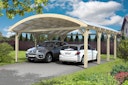 Vorschaubild Skan Holz Franken - Bogendach Doppelcarport aus Leimholz Breite 635 cm