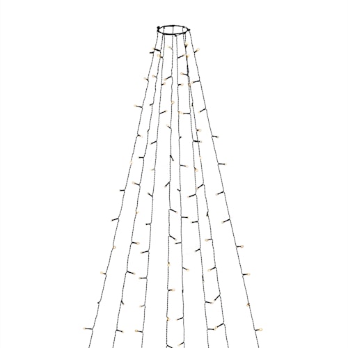Konstsmide Weihnachtsbeleuchtung  LED Baummantel mit Ring 8 Stränge je 50 Dioden