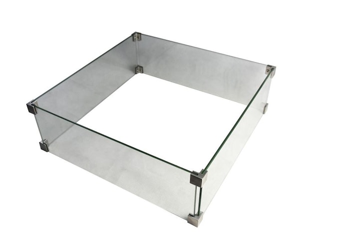 Gardenforma Feuerschutz Glasumrandung passend zu Gas Feuerstellen Montreal und Rova Bar