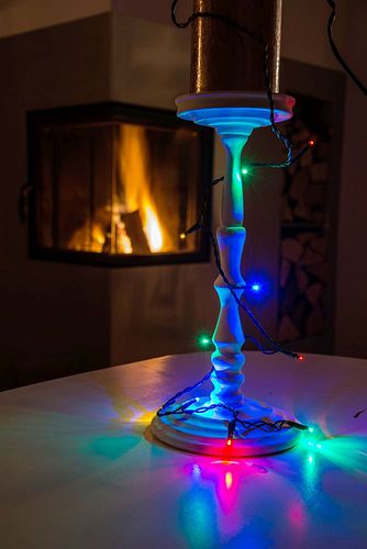 Konstsmide Weihnachtsbeleuchtung  Micro LED Lichterkette 10 bunte Dioden