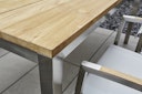 Vorschaubild Diamond Garden Tisch SALERNO, Edelstahl gebürstet / Recycled Teak