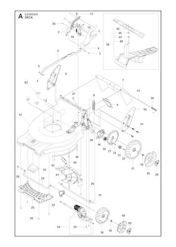 Husqvarna Rasenmäher gelegentliche Nutzung 967862001 LC 353iVX