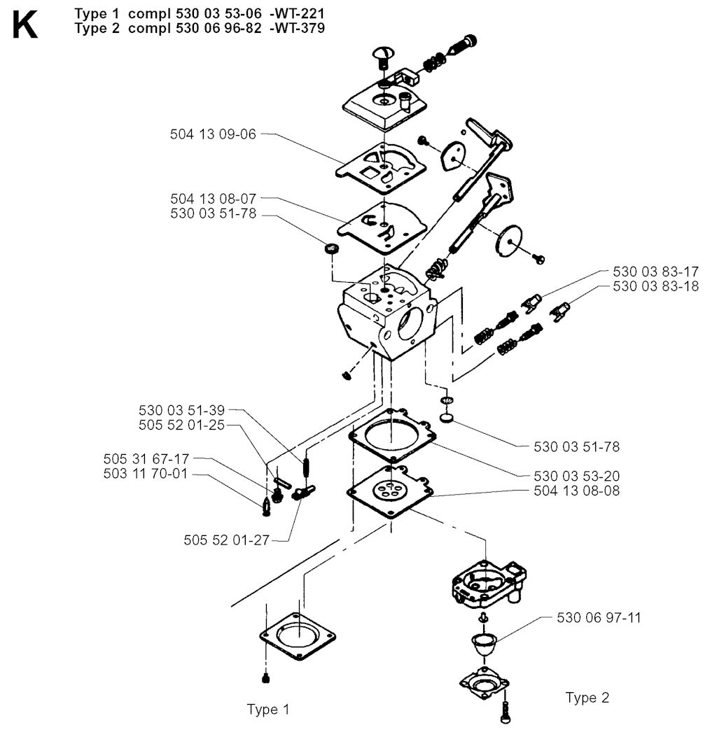 Explosionszeichnung Ersatzteile