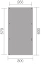 Vorschaubild Weka Einzelcarport 606 A mit Rundbogen