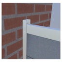 Vorschaubild T&J Aluminium-Wandprofil inkl. Abstandshalter