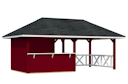 Vorschaubild Palmako Pavillon Bianca 16,6 m² Set 3