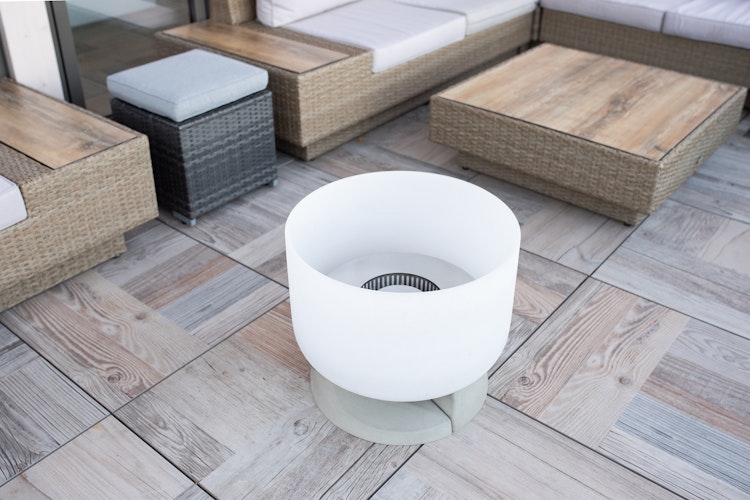 QFlame Feuerschale Set Ethanol Concrete