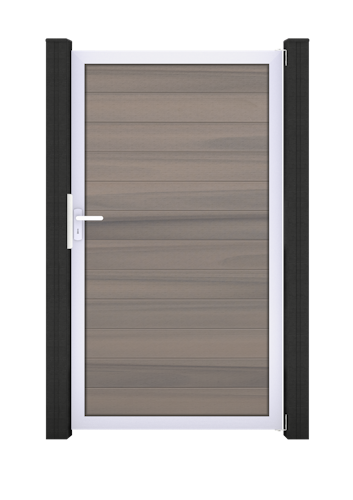 GroJa Solid Steckzaun Universal Einzeltor Sondermaß mit Alurahmen 