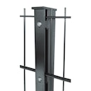 Vorschaubild Kraus DS Pfosten S 60x40 mm mit Abdeckschiene - zum Einbetonieren