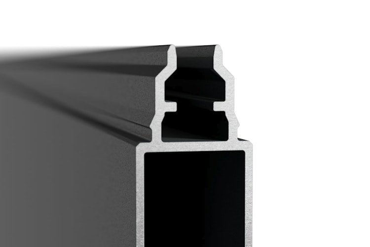 dz Alu Steckzaun-Komplettset VIDUAL Snap 140 zum Einbetonieren