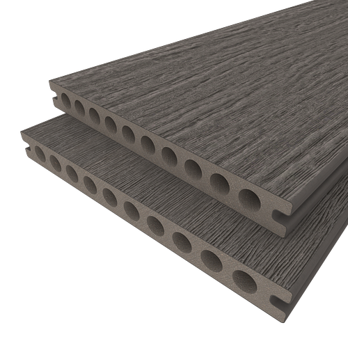 NewTechWood Gigante Vintage WPC-Terrassendiele Hohlkammer Silver Gray  23 x 210 mm