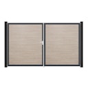 Vorschaubild GroJa BasicLine Schmal Doppeltor Rahmen Aluminium Anthrazitgrau 3000 x 1800 mm