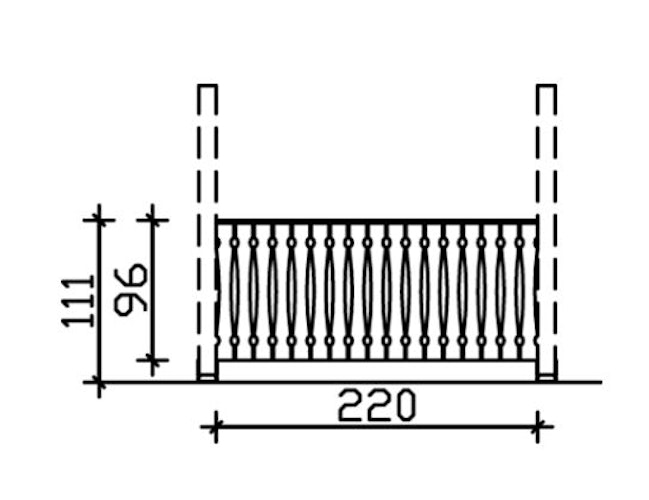 Skan Holz Brüstung Balkonschalung für Terrassenüberdachung Leimholz