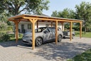 Vorschaubild Skan Holz Emsland - Flachdach Carport aus Leimholz Breite 340 cm