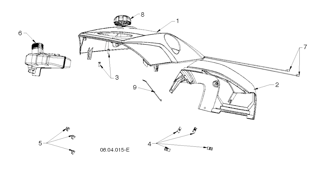 Explosionszeichnung Ersatzteile